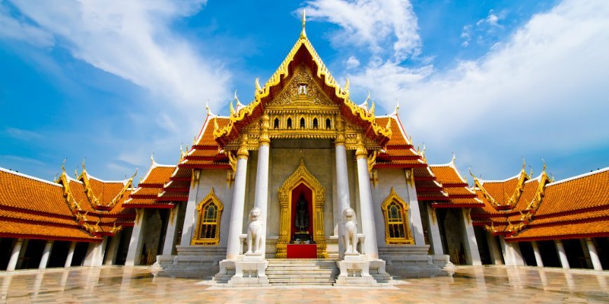 Wat Pho templet i Thailand